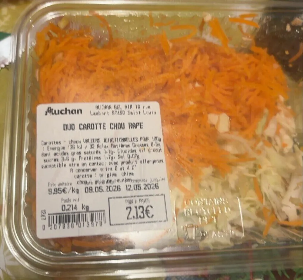 Duo carottes chou rape