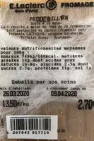 Fromage chèvre Petit Billy