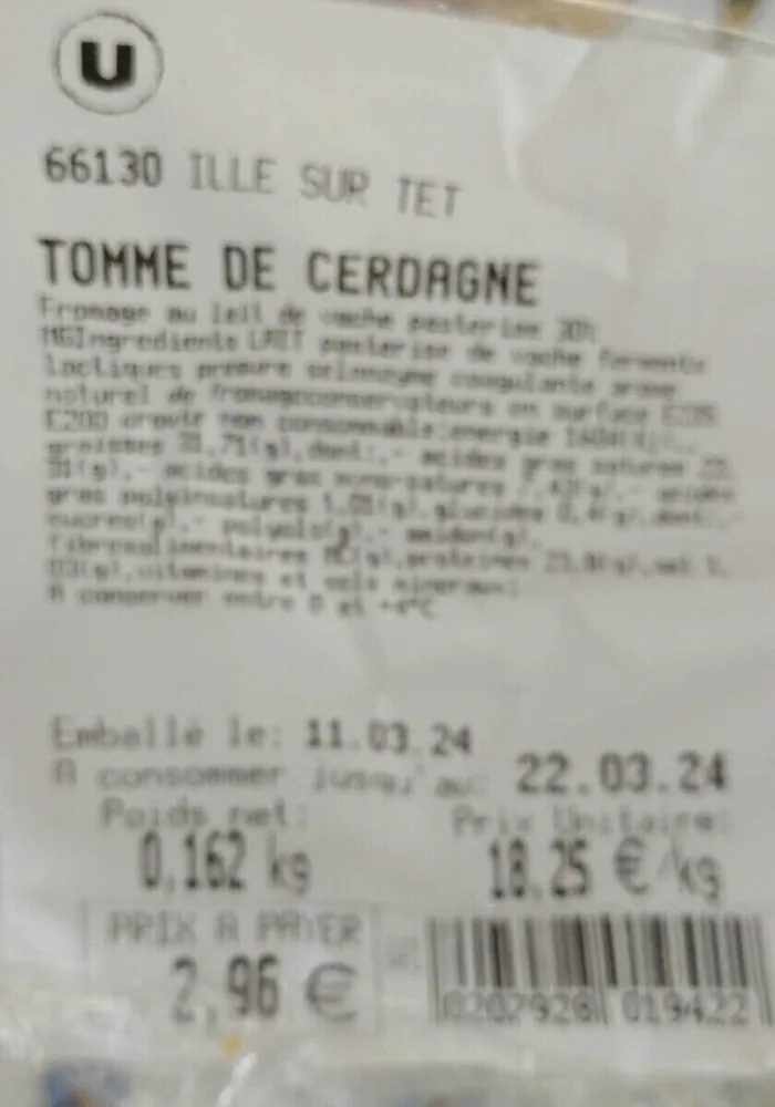 Tomme de Cerdagne