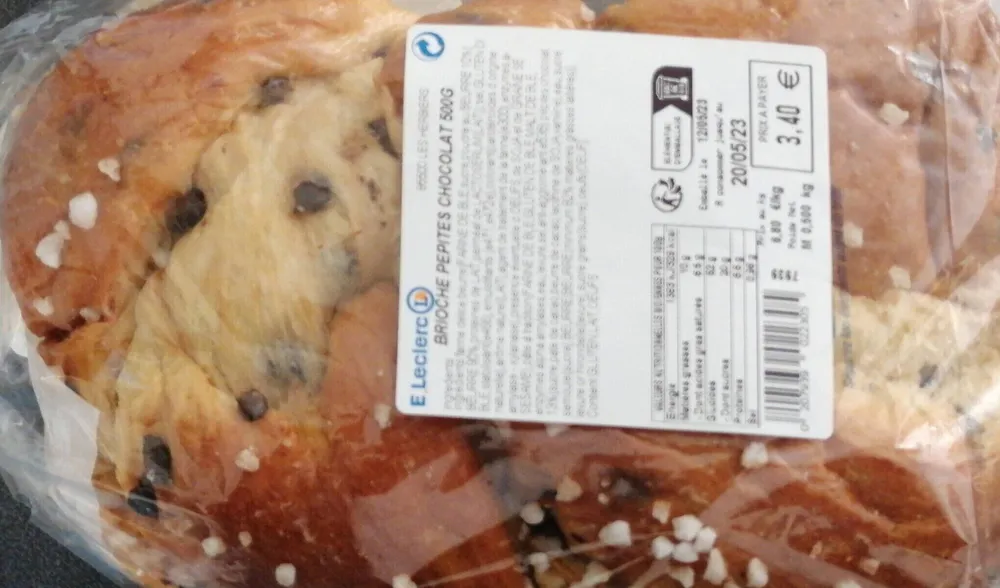 Brioche pépites de chocolat