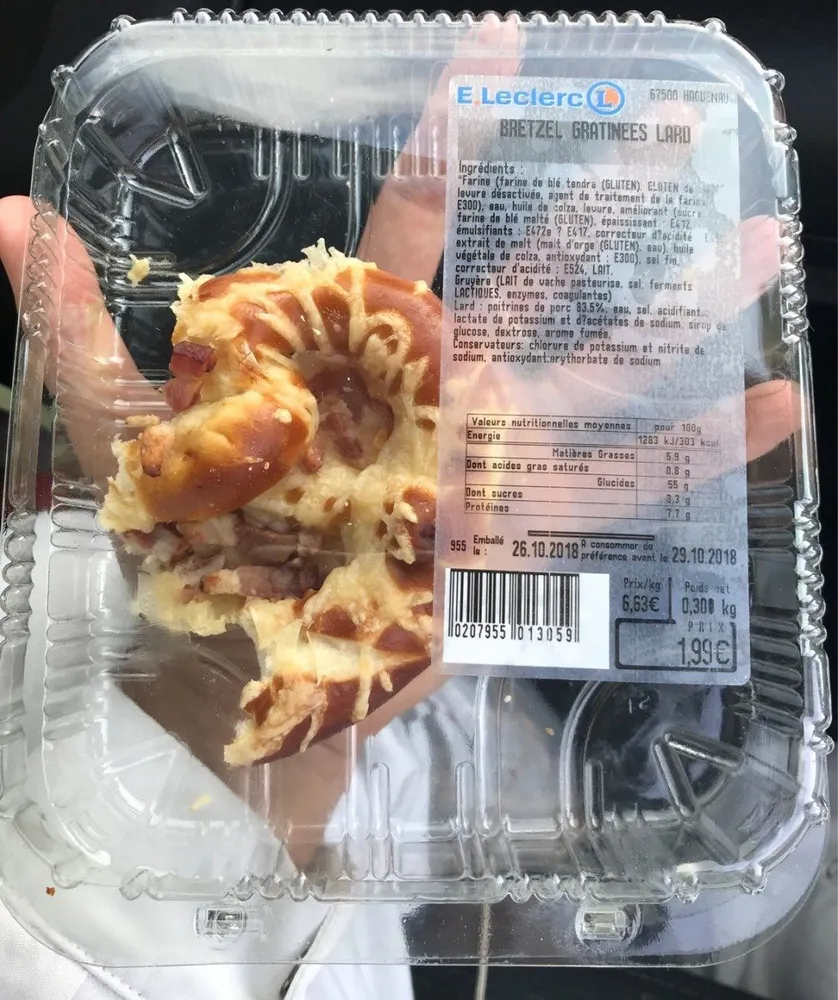 Bretzel gratiné