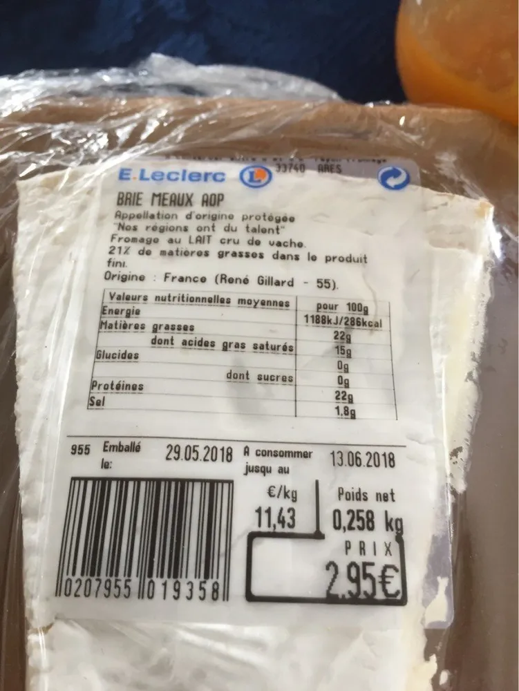 Brie de meaux Aop