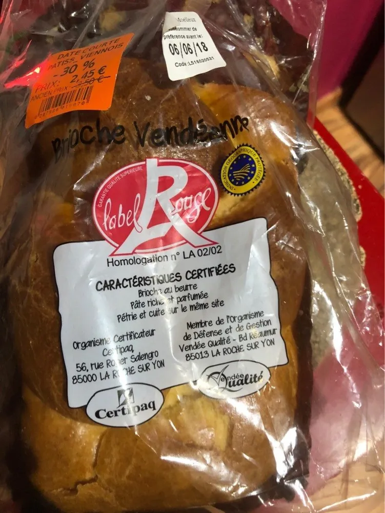 Brioche vendeenne