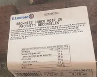 Brownies choco noirX6 produit decongeles