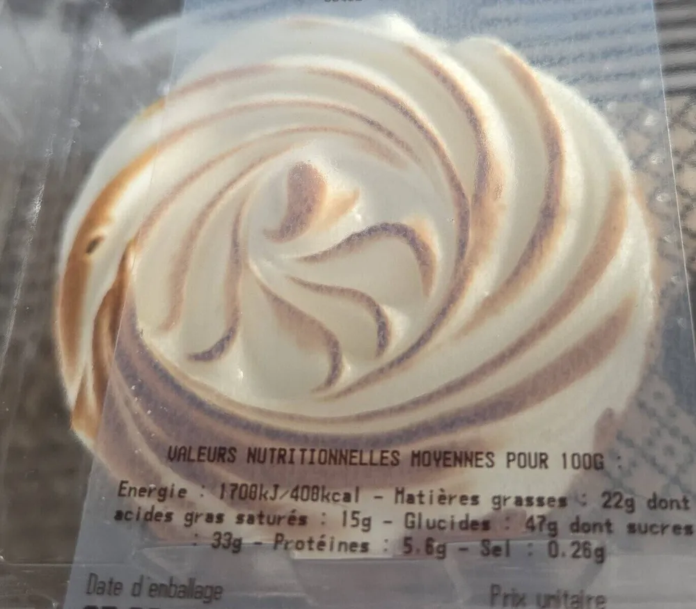 Tartelette citron meringuée