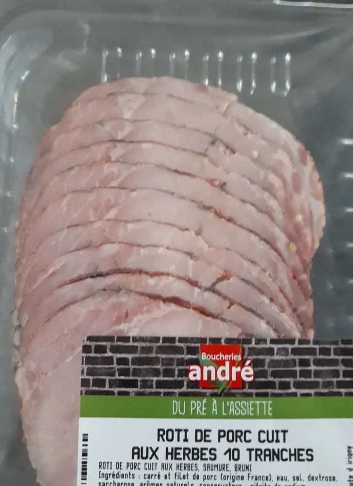 Rôti de porc cuit aux herbes 10 tranches