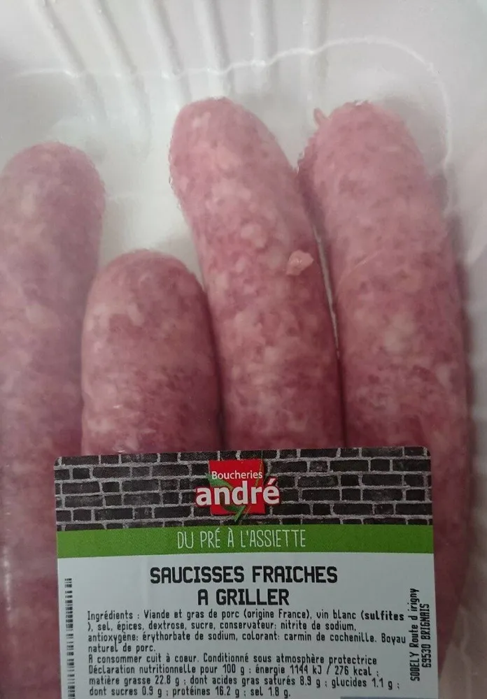 Saucisses fraîches à griller