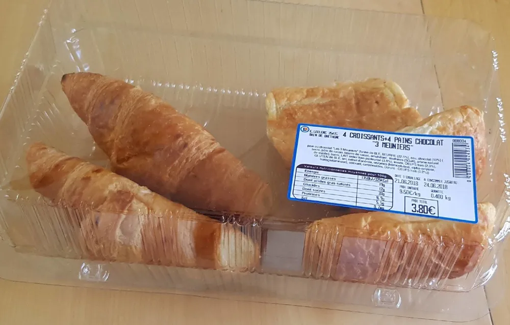 Croissant et pains au chocolat 3 meuniers Leclerc