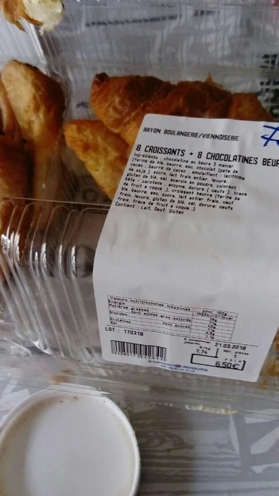 Croissants et chocolatines