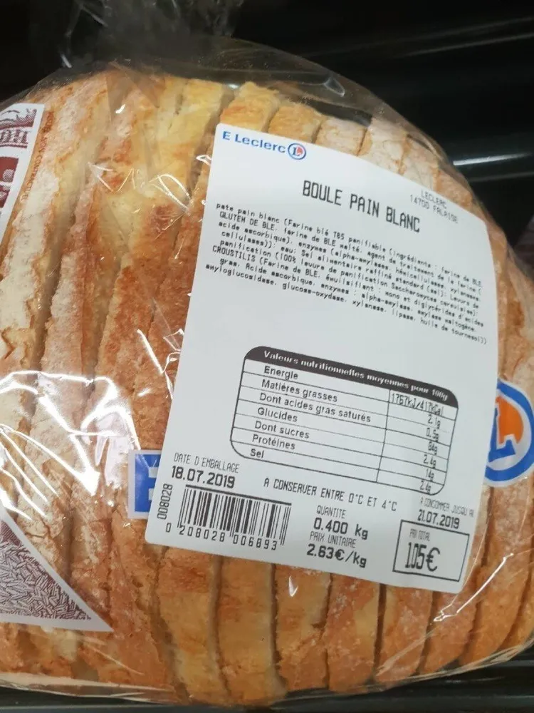 Boule pain blanc