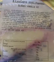 Glands vanille
