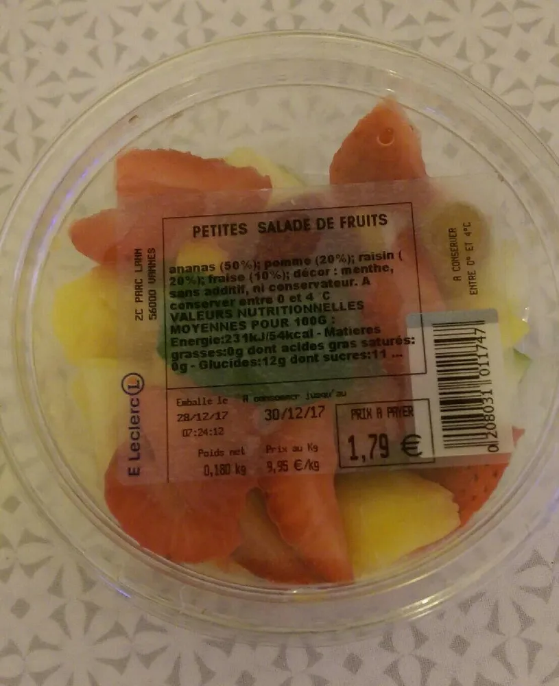 Petites salade de fruits