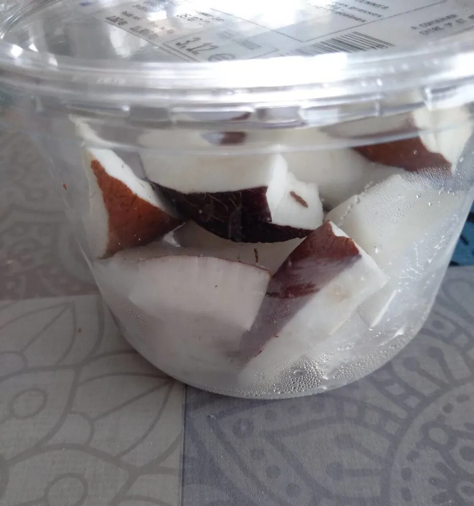 Noix de coco en morceaux