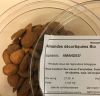 Amandes decortiquées Bio