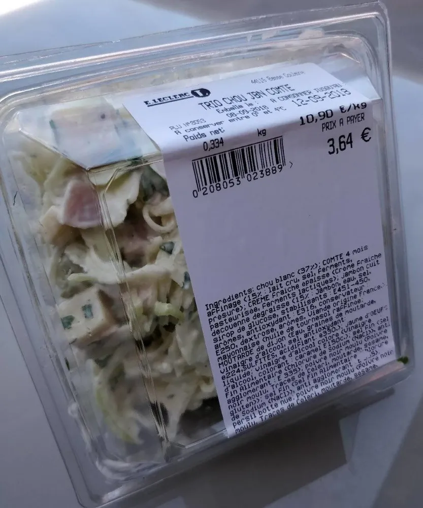 Trio Chou Jambon Comté