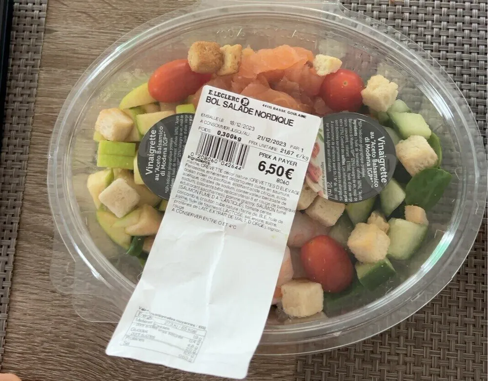 Bol salade nordique lecmerc Pole sud
