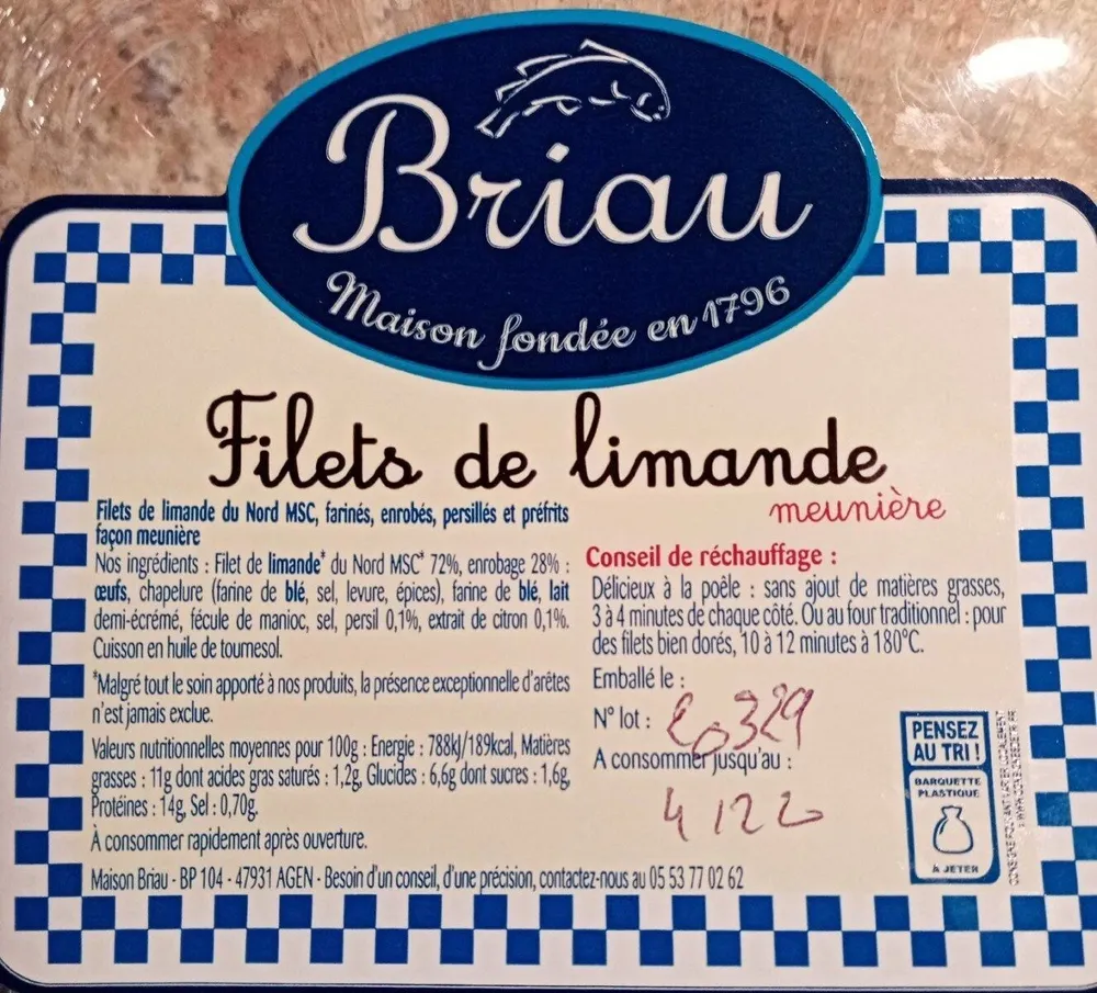 Filets de limande