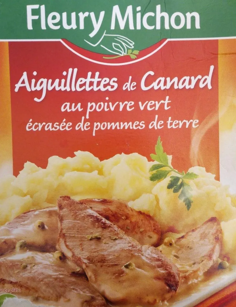 Aiguillettes de Canard au poivre vert écrasée de pommes de terre