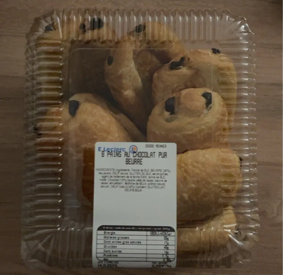Pains au chocolat pur beurre leclerc