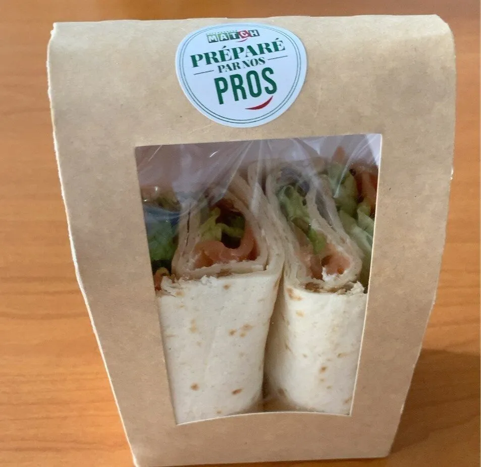 Wrap saumon apéro