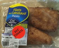 Filets de cabillaud panés