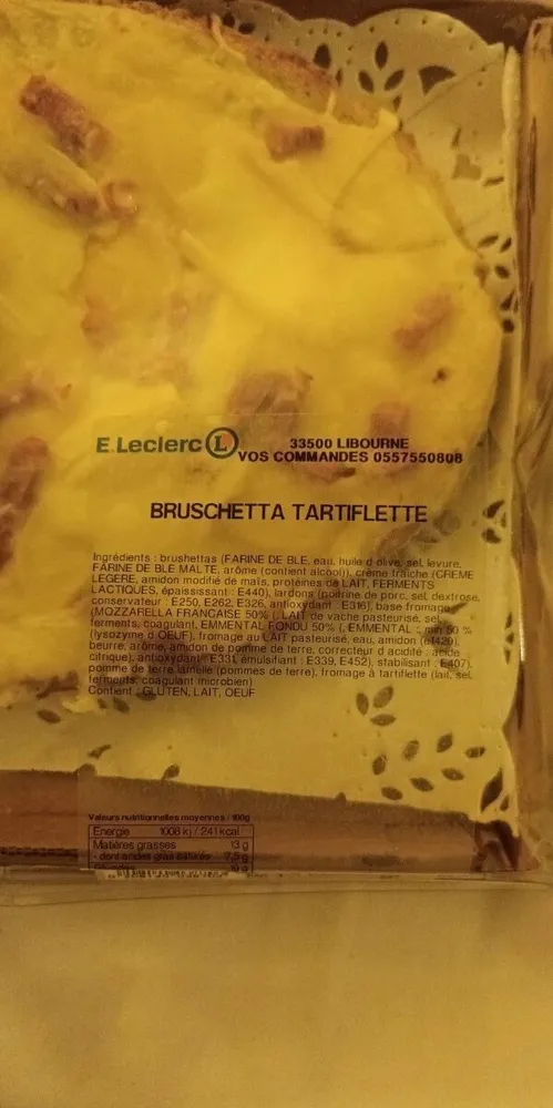 Bruschetta tartiflette