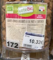 Carrés choco fourres à la pate à tartiner
