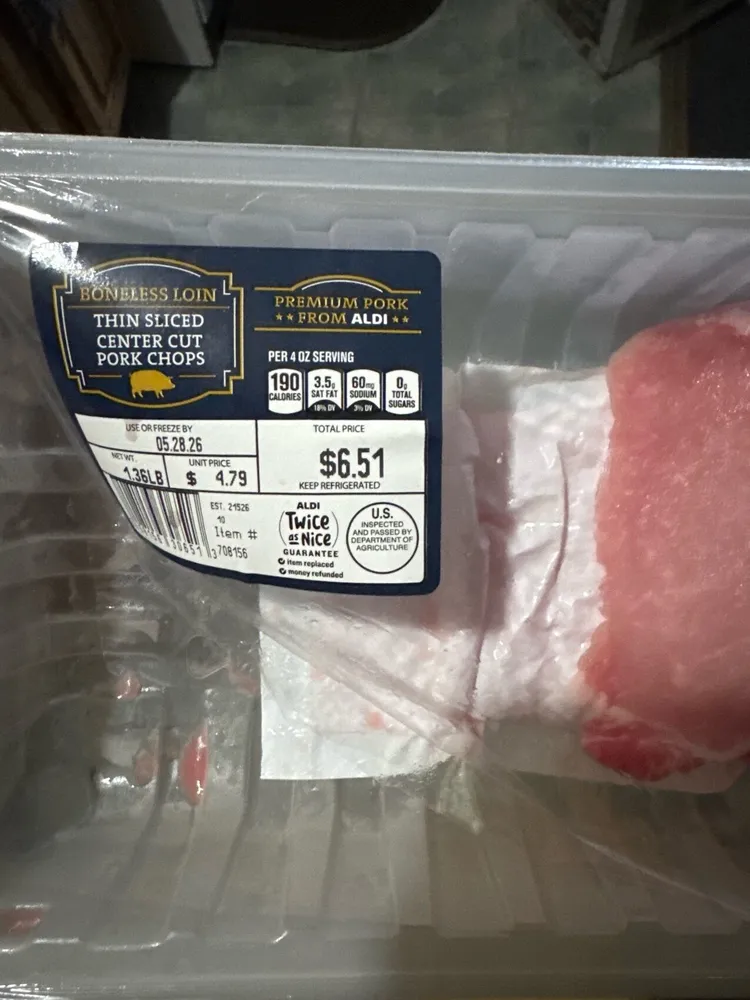 Thin Sliced Center Cut Pork Chops