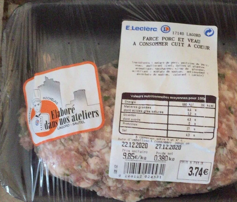 Farce porc et veau