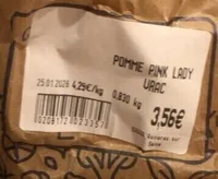 Pomme pink lady vrac