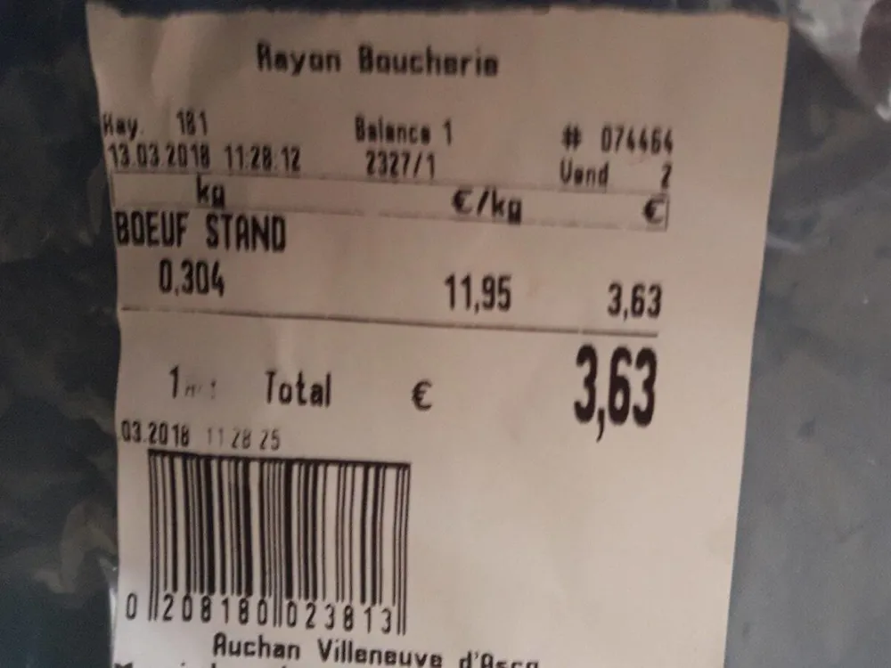 Steak hache
