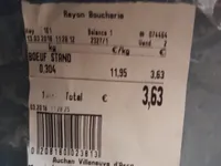 Steak hache