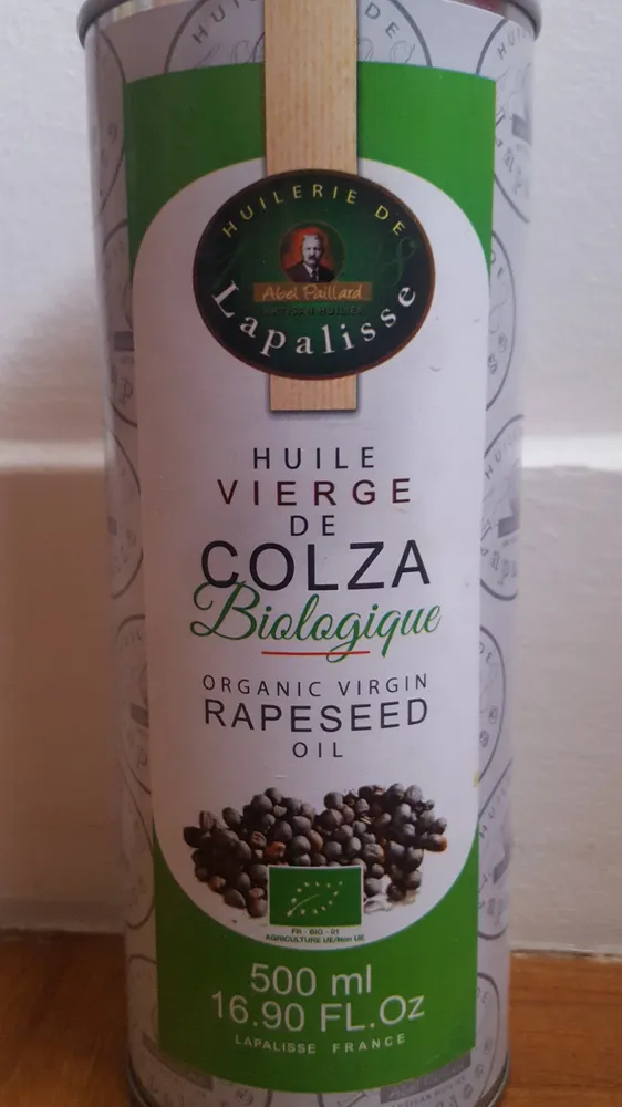 huile vierge de colza biologique