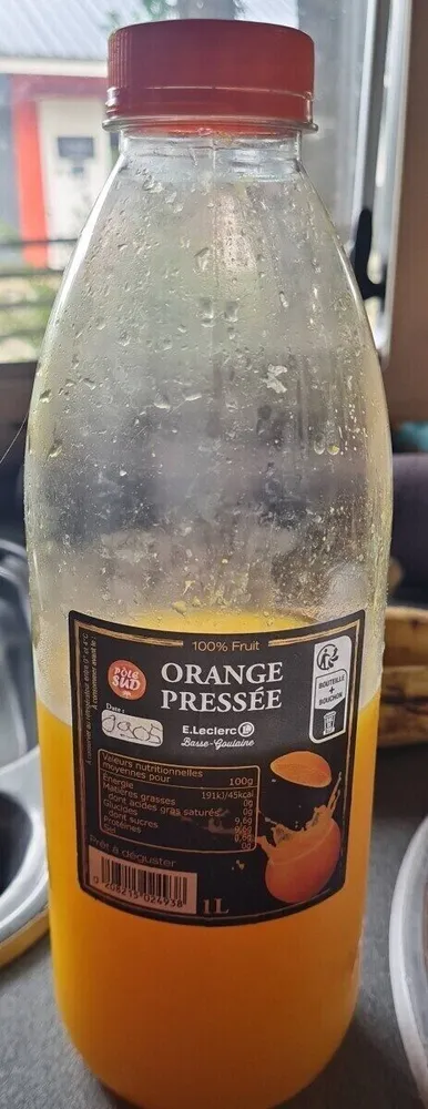 Orange pressee