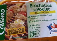Brochettes de poulet thym-citron