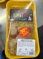 3 BROCHETTES DE POULET MARINÉES AU THYM CITRON