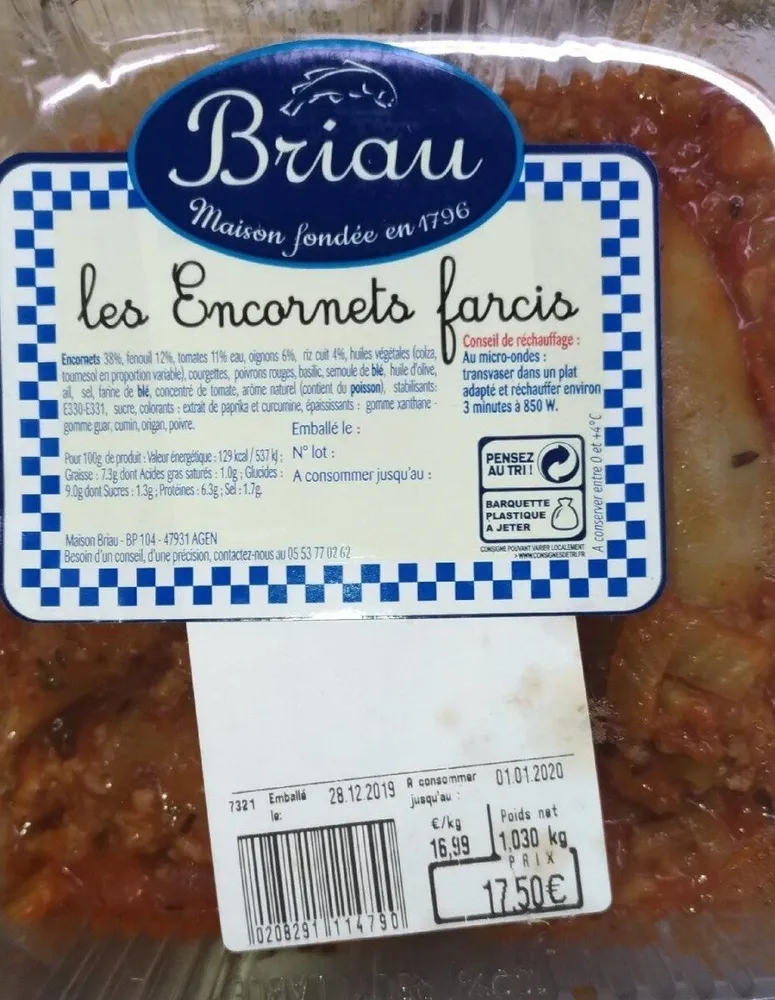 Encornets farcis