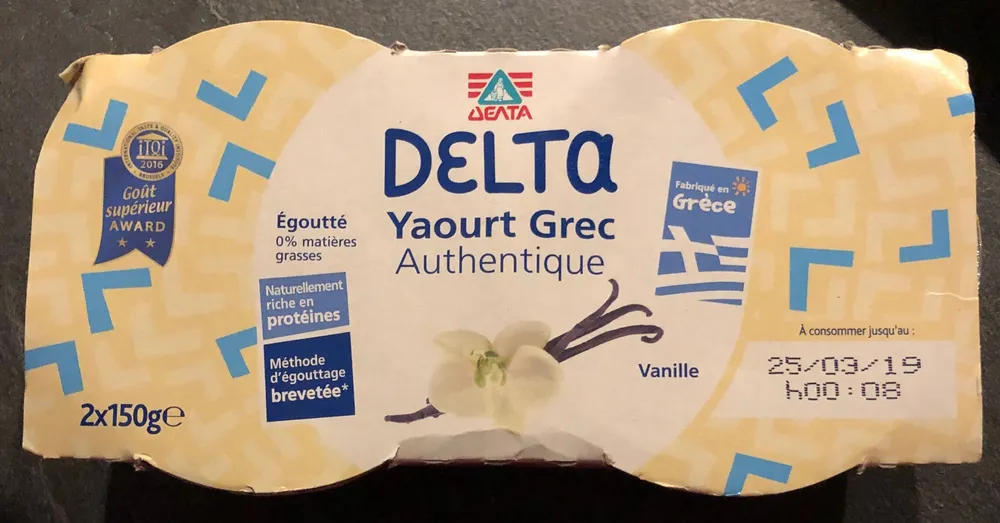 Delta yaourt grec authentique
