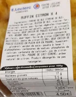 Muffin citron x 4