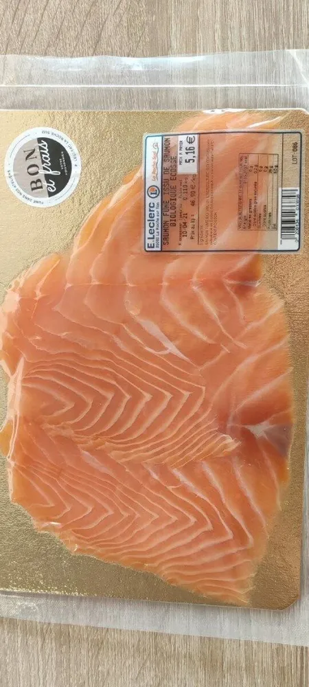 Saumon fumé issu de saumon biologique Ecosse