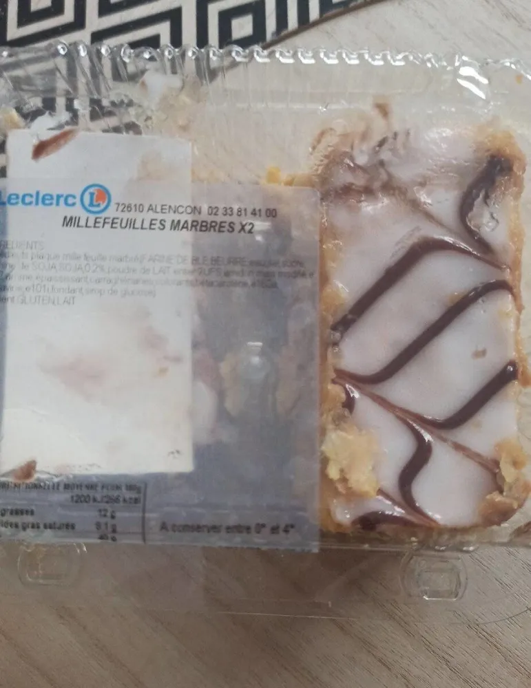 Millefeuilles marbrés