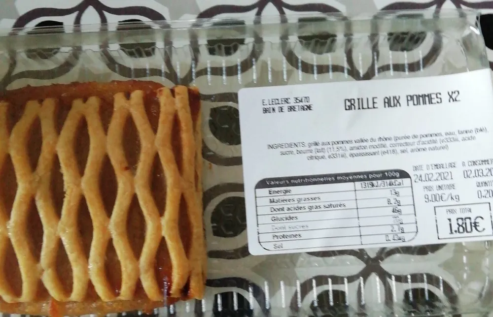 Grillés aux pommes