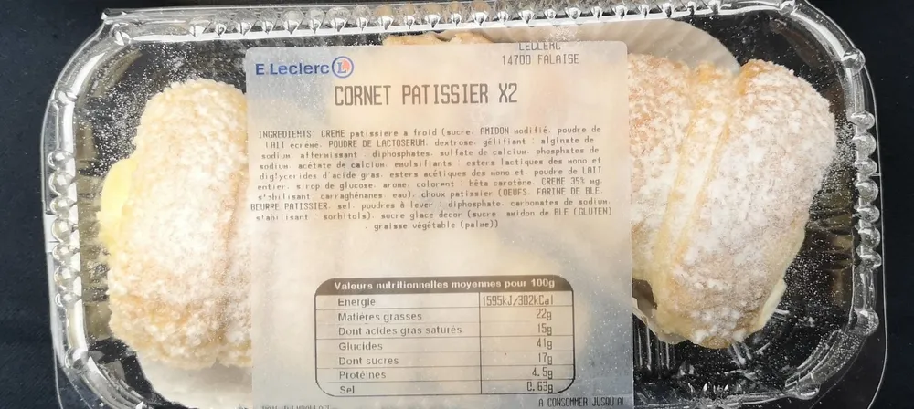 Cornet pâtissier