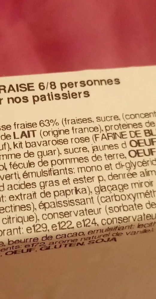 Mousse Fraise