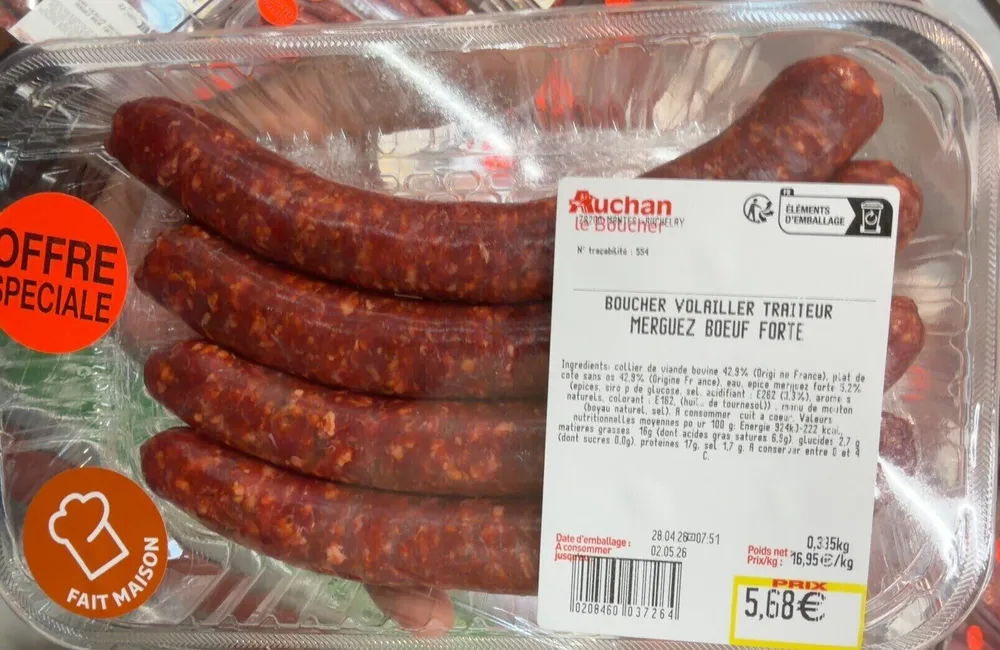Merguez boeuf forte