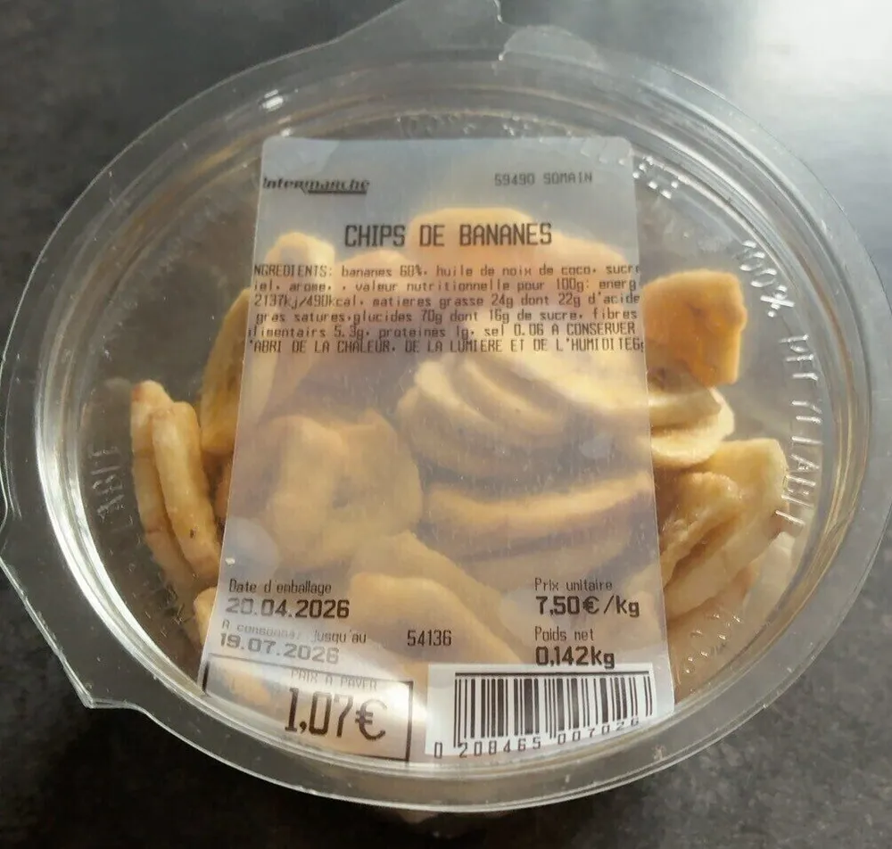 Chips de banane