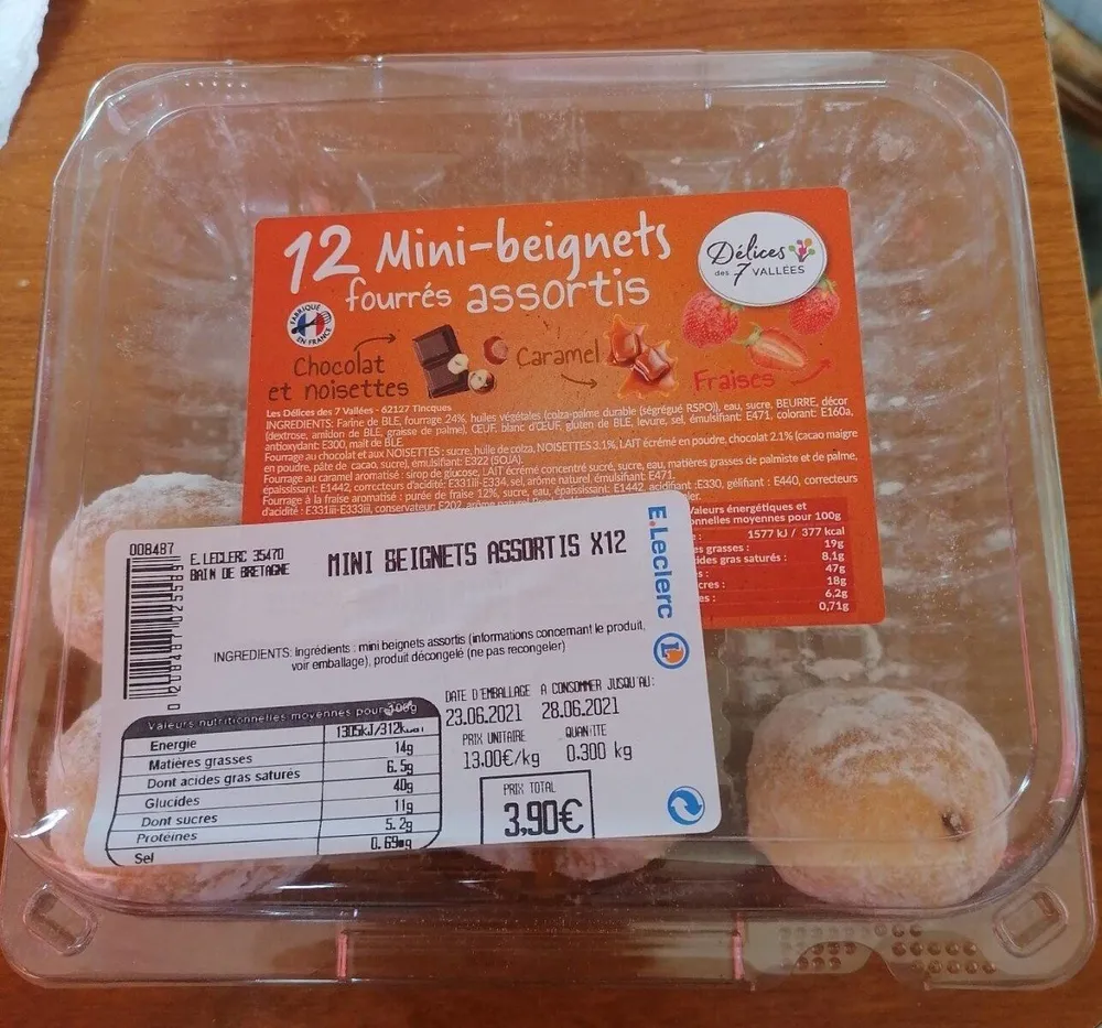 Mini beignets assortis