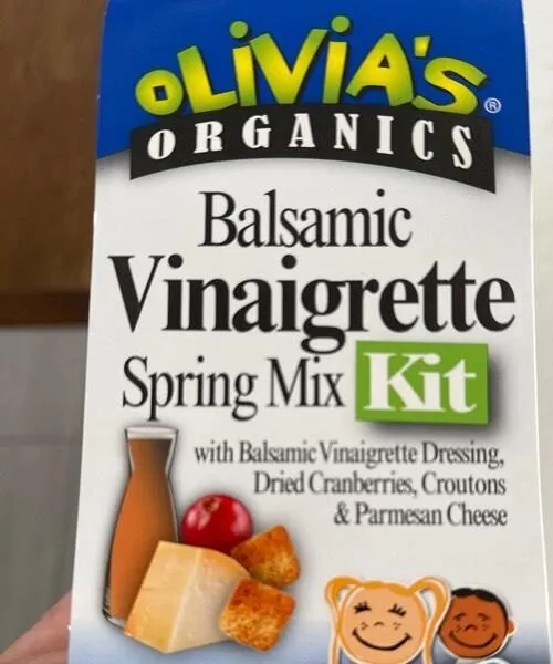 Balsamic vinaigrette spring mix
