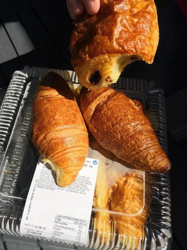 Croissant X4 et Pain Chocolat X4 Meunier