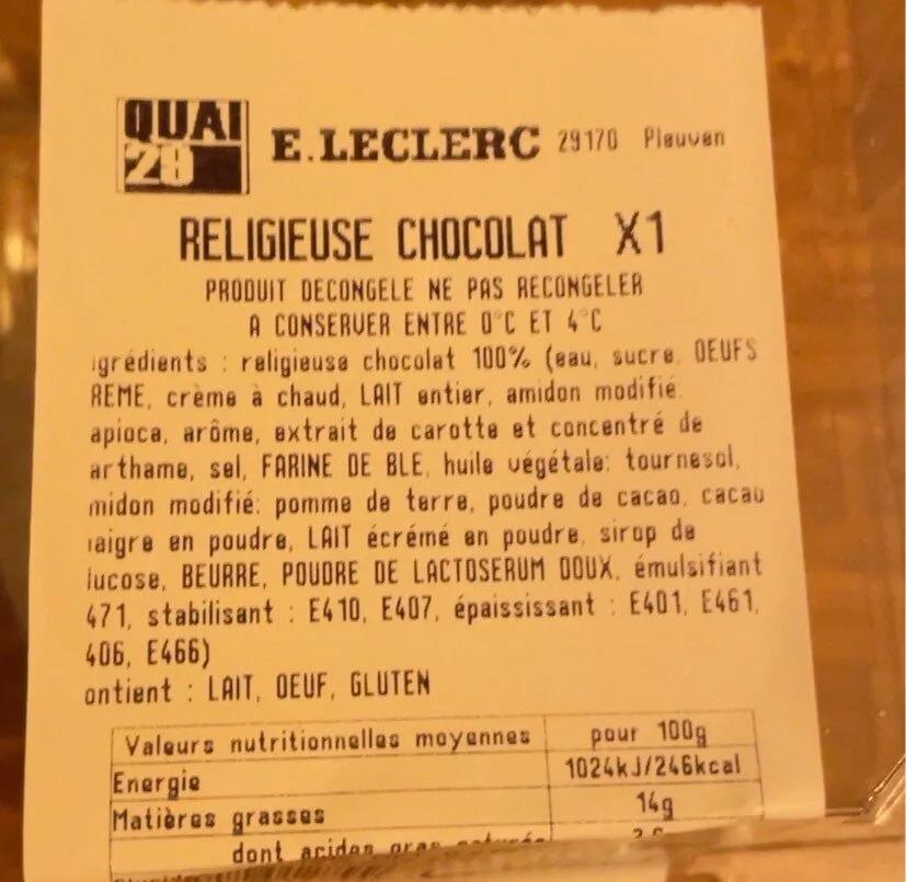 Religieuse chocolat